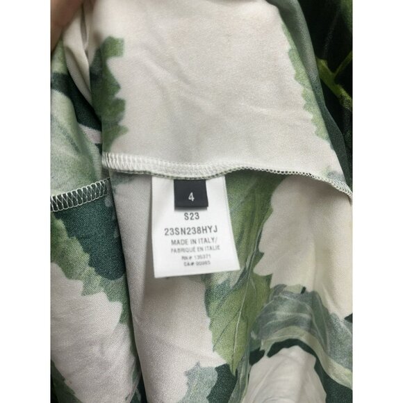 Oscar de La Renta NWT NEW Hydrangea Cold Shoulder Jersey Dress Size 4 Small - Picture 5 of 11